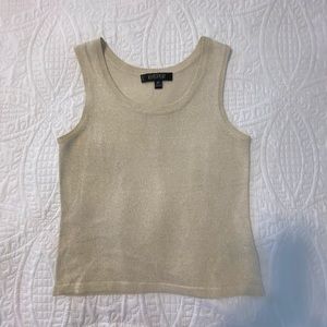 Beige/gold accent blouse